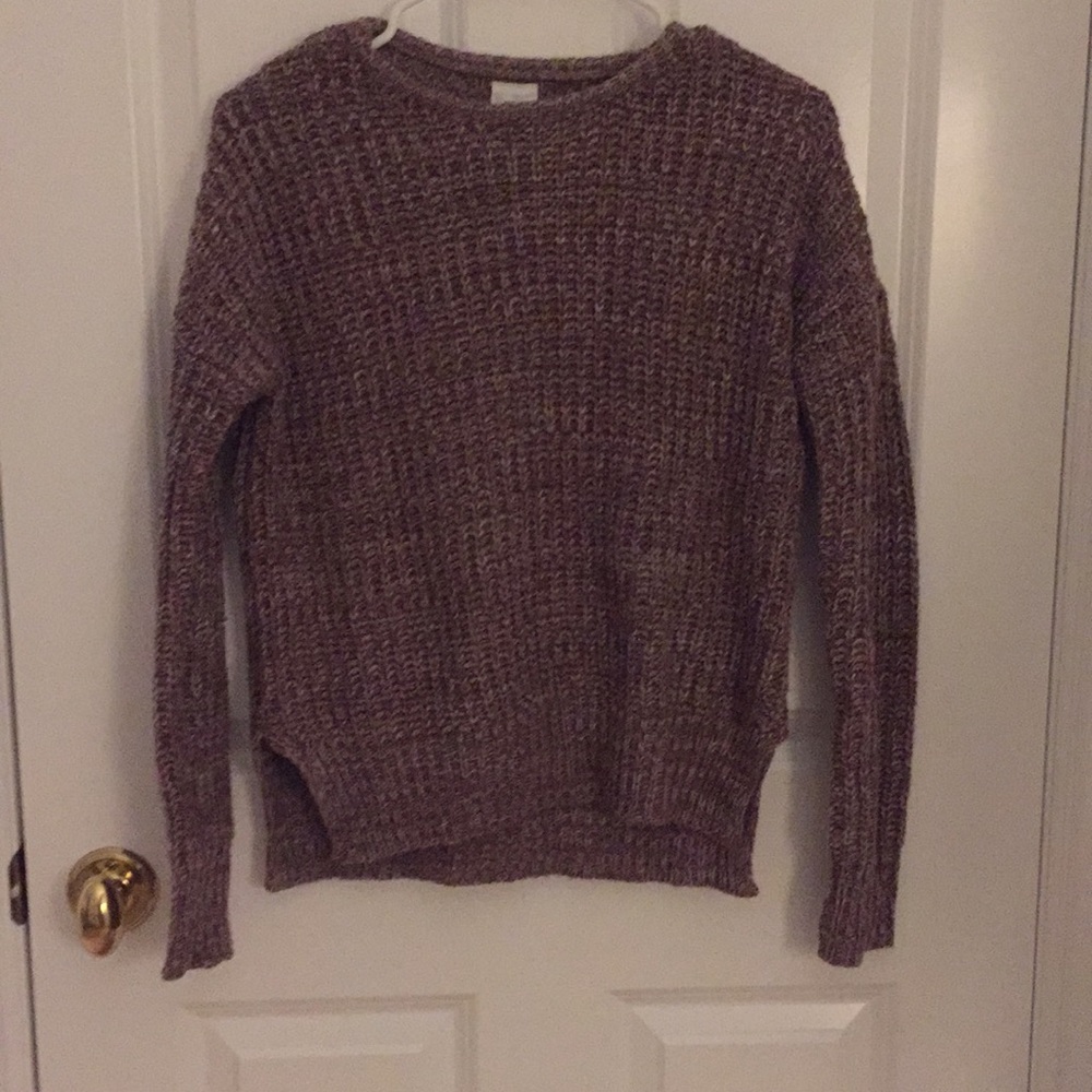 maroon/red sweater
